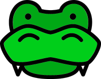 A cartoon crocodile